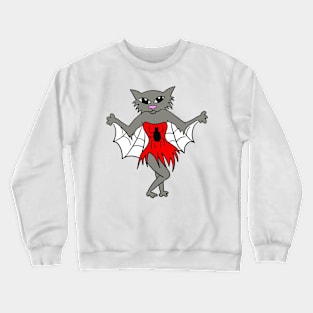 Halloween Spider Cat Crewneck Sweatshirt